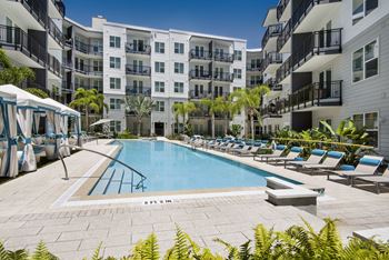 Two resort style pools featuring an infinity edge pool